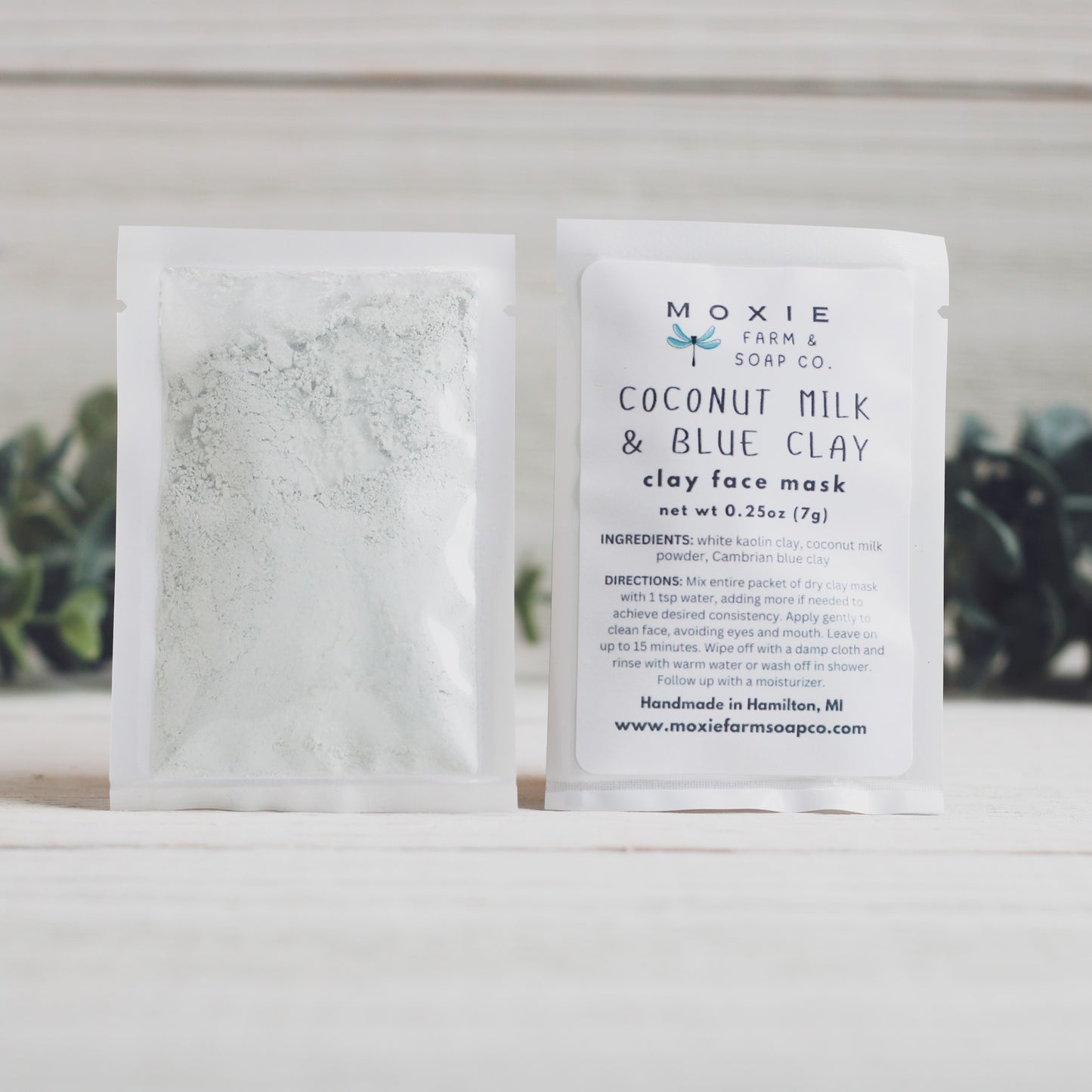 Coconut Milk & Blue Clay Face Mask