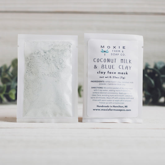 Coconut Milk & Blue Clay Face Mask